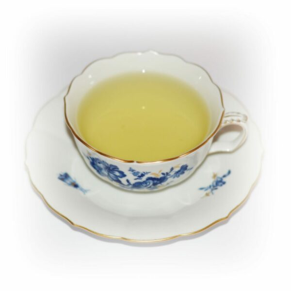 China Misty (Nebeltee), Grüner Biotee, Ernte 2024, WU-Jia-Tai Dorf, Geschmack: süßlich-mild mit klare hellgrüne Tasse – Bild 2
