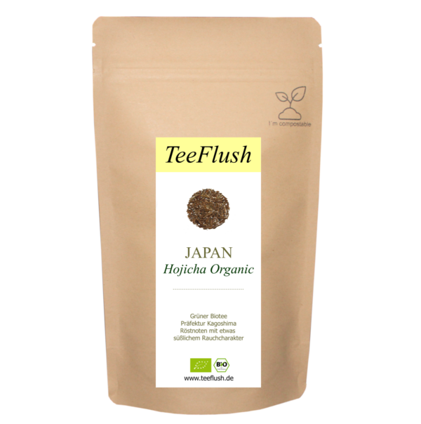 Houjicha Tee, Bio, Japan Grüntee, Ernte 2024, Präfektur Kagoshima, Tasse: Röstnoten mit etwas süßlichem Rauchcharakter – Bild 4