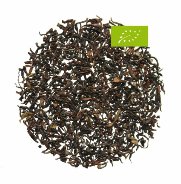 Darjeeling Second Flush 2024, Schwarzer Tee, Bio, FTGFOP1, Teegarten Tumsong, Geschmack blumig, etwas kräftig, jedoch abgerundet mit Muskatellerton