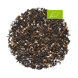 Assam Second Flush, Schwarztee, Bio, SFTGFOP1, Ernte 2024, Geschmack: würzig, malzig mit Honigton, Tonganagaon Garten