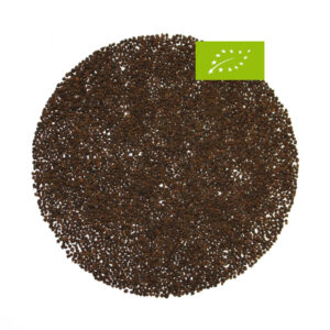 Assam CTC Schwarzer Tee, Bio, Ernte 2023, Teegarten Jamguri, Feiner CTC-Broken, rötlich-braun