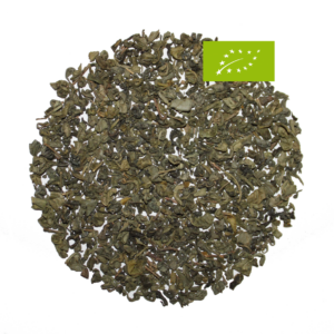 China Gunpowder, Grüner Biotee, Ernte 2024, Provinz: Zhejiang, Geschmack würzig, leicht rauchig
