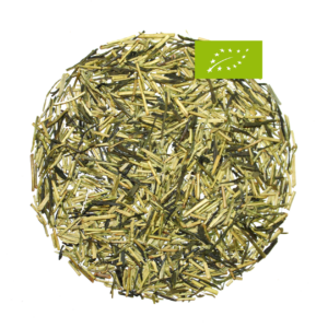 Japan Kukicha Moegi, Grüner Biotee, Ernte 2024, Präfektur Kagoshima, Stängel mit grünem, feinen Blatt, Geschmack: mild, grün, grasig