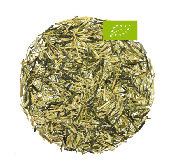 Japan Kukicha Moegi, Grüner Biotee, Ernte 2024, Präfektur Kagoshima, Stängel mit grünem, feinen Blatt, Geschmack: mild, grün, grasig
