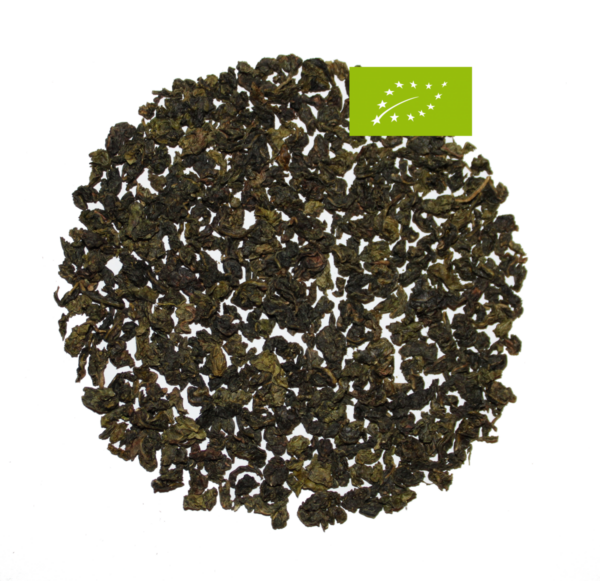China Oolong Tie Kuan Yin, Grüner Biotee, Ernte 2024, Geschmack: lieblich, aromatisch, fruchtig