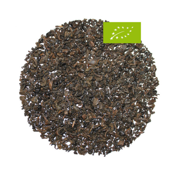 China Schwarzer Gunpowder, Biotee, Ernte 2024, Provinz Hubei, Geschmack: braune Tasse, leicht rauchig, vollmundig