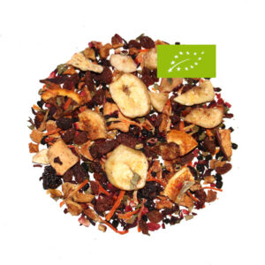 Früchtekörbchen Biotee, Naturbelassene Früchteteemischung