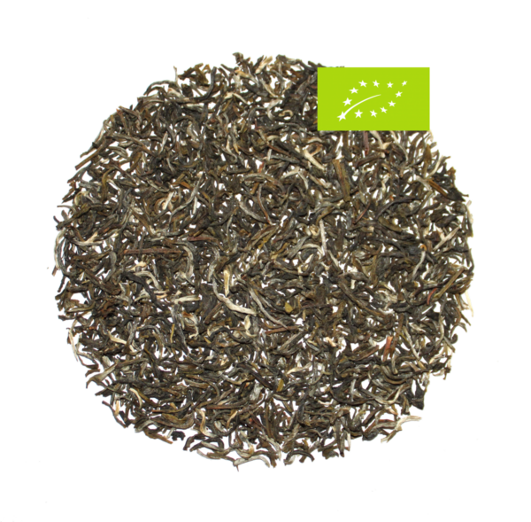 China Mao Feng - Weißer Tee, Bio, Ernte 2024, Provinz Yunnan, Tasse: Hellgelbe Tasse, süßlich-blumig